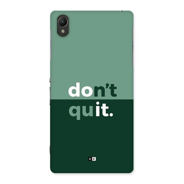 Do Not Quit Back Case for Xperia Z2