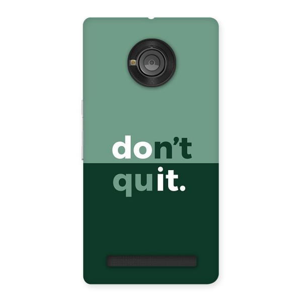 Do Not Quit Back Case for Yuphoria