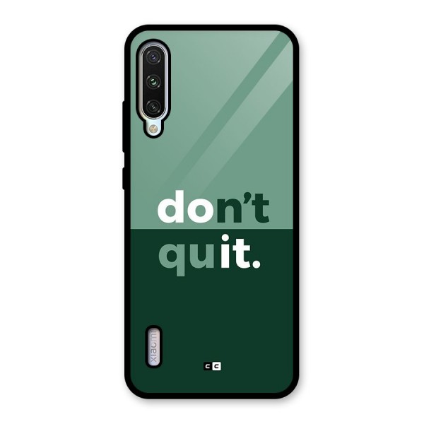 Do Not Quit Glass Back Case for Mi A3