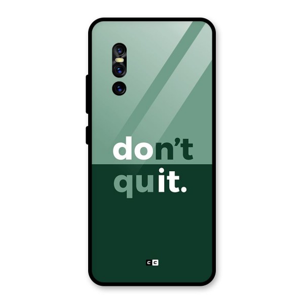 Do Not Quit Glass Back Case for Vivo V15 Pro