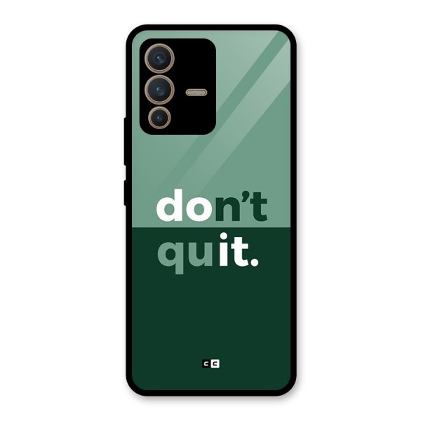 Do Not Quit Glass Back Case for Vivo V23 5G