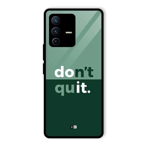 Do Not Quit Glass Back Case for Vivo V23 Pro