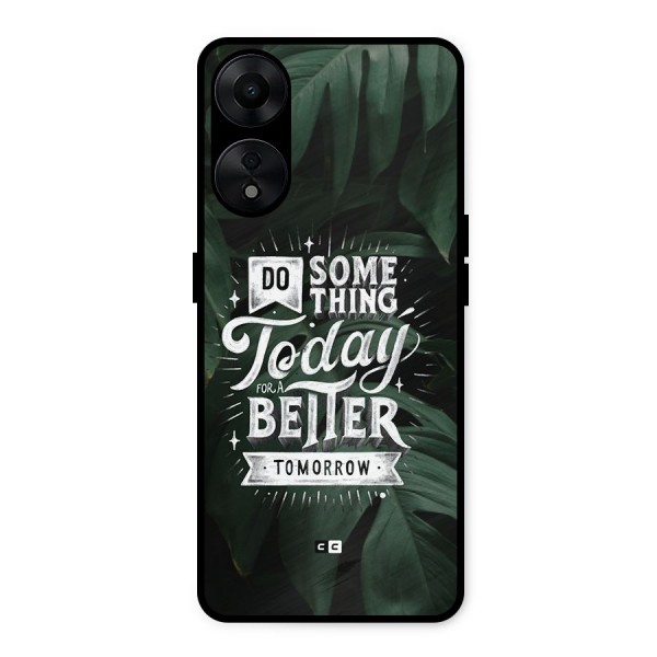 Do Something Metal Back Case for Oppo A78 5G