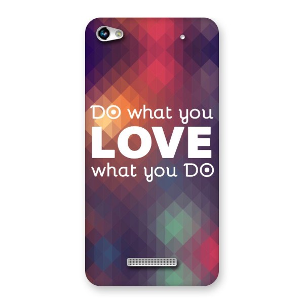 Do What You Love Back Case for Micromax Hue 2