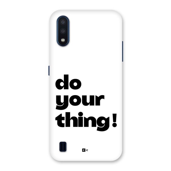 Do Your Thing Back Case for Galaxy M01