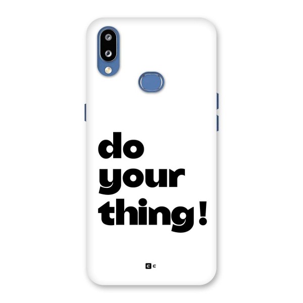 Do Your Thing Back Case for Galaxy M01s