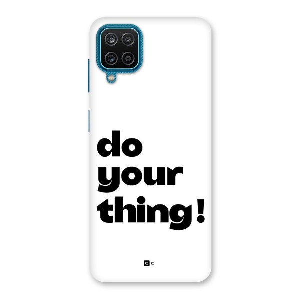 Do Your Thing Back Case for Galaxy M12