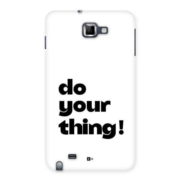 Do Your Thing Back Case for Galaxy Note