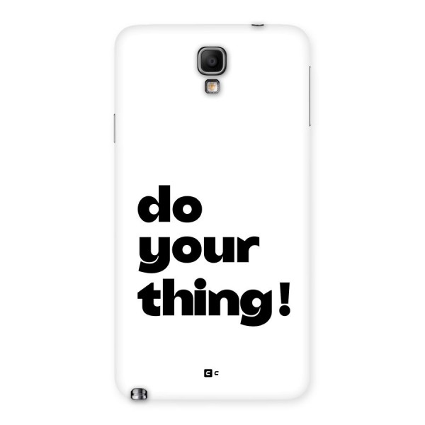 Do Your Thing Back Case for Galaxy Note 3 Neo