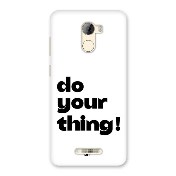 Do Your Thing Back Case for Gionee A1 LIte