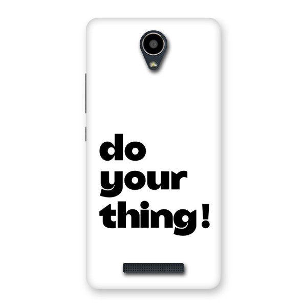 Do Your Thing Back Case for Redmi Note 2