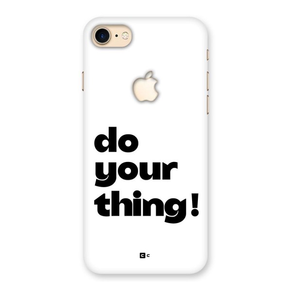 Do Your Thing Back Case for iPhone 7 Apple Cut