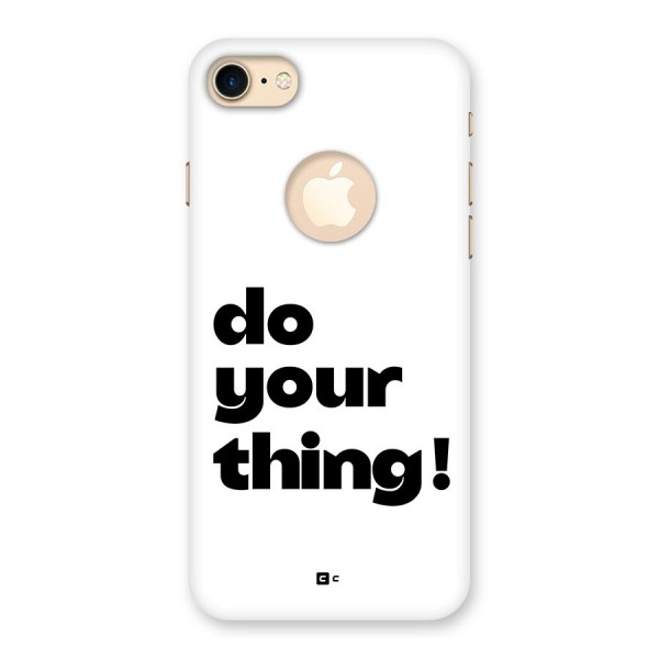 Do Your Thing Back Case for iPhone 8 Logo Cut