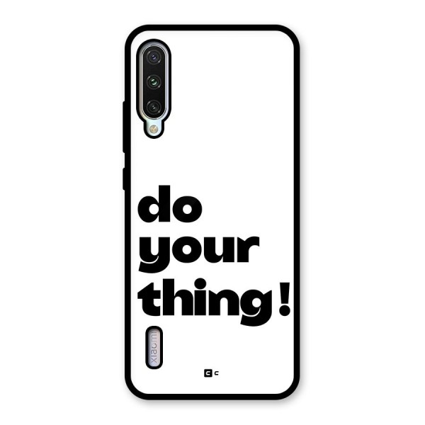 Do Your Thing Glass Back Case for Mi A3