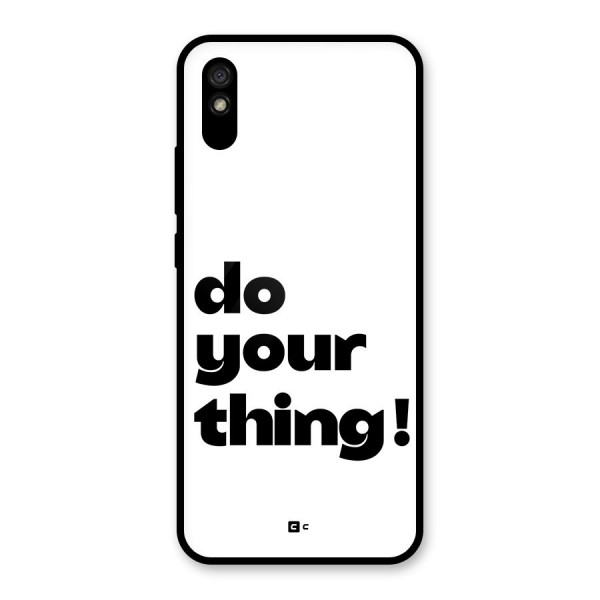 Do Your Thing Glass Back Case for Redmi 9i