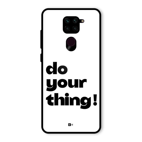 Do Your Thing Glass Back Case for Redmi Note 9