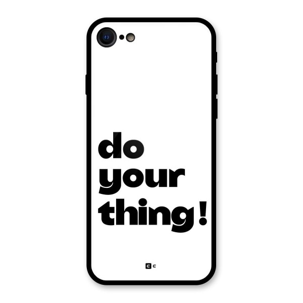 Do Your Thing Glass Back Case for iPhone 8