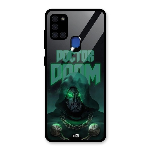 Doctor Doom Glass Back Case for Galaxy A21s