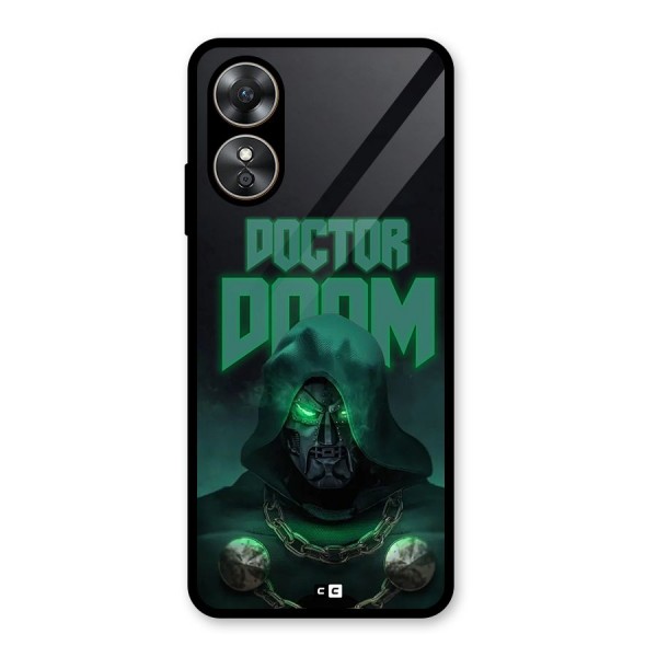 Doctor Doom Glass Back Case for Oppo A17