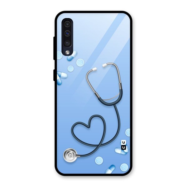 Doctors Stethoscope Glass Back Case for Galaxy A50s