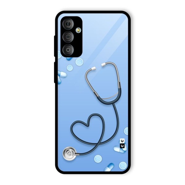 Doctors Stethoscope Glass Back Case for Galaxy F23