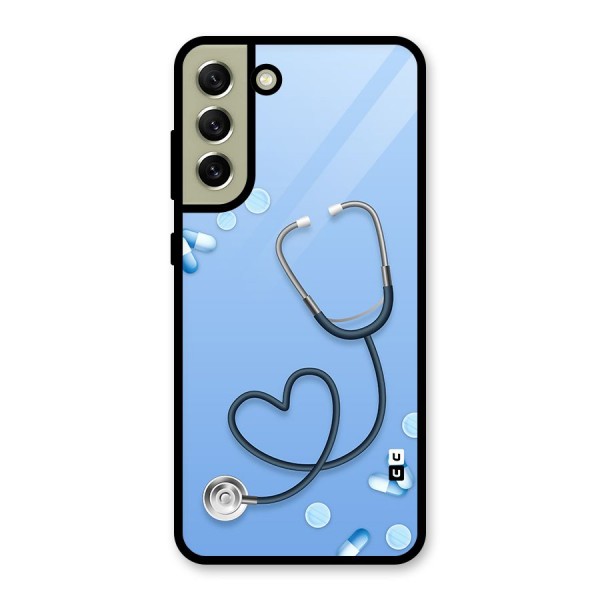 Doctors Stethoscope Glass Back Case for Galaxy S21 FE 5G