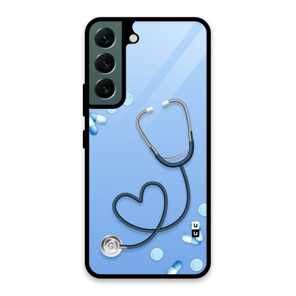 Doctors Stethoscope Glass Back Case for Galaxy S22 5G