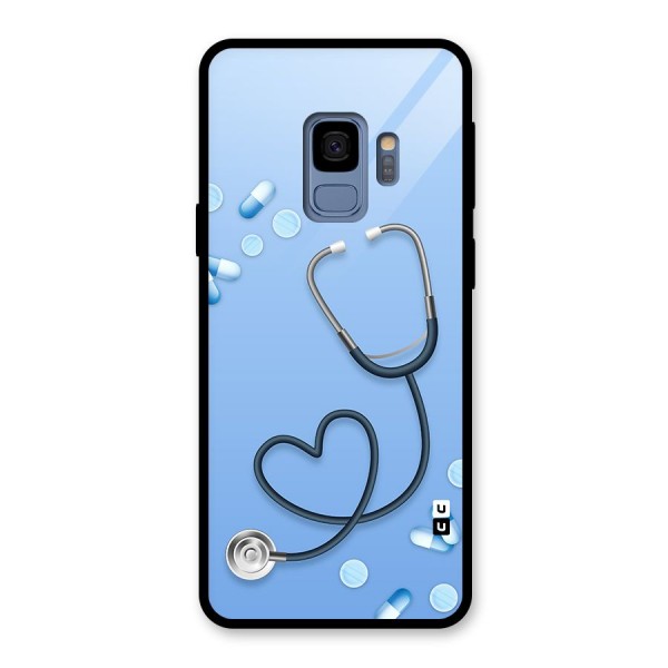 Doctors Stethoscope Glass Back Case for Galaxy S9