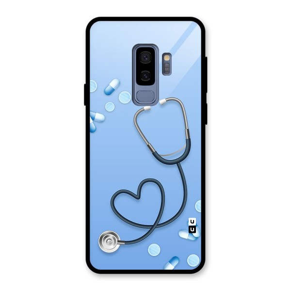 Doctors Stethoscope Glass Back Case for Galaxy S9 Plus