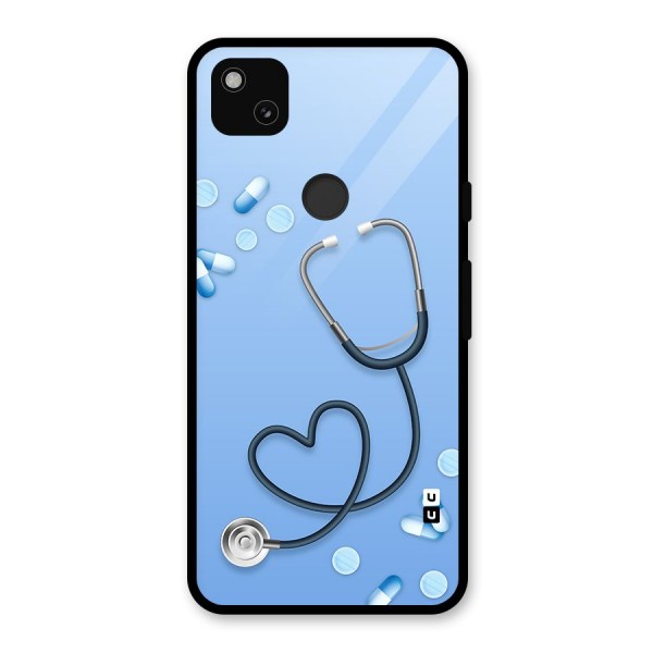 Doctors Stethoscope Glass Back Case for Google Pixel 4a