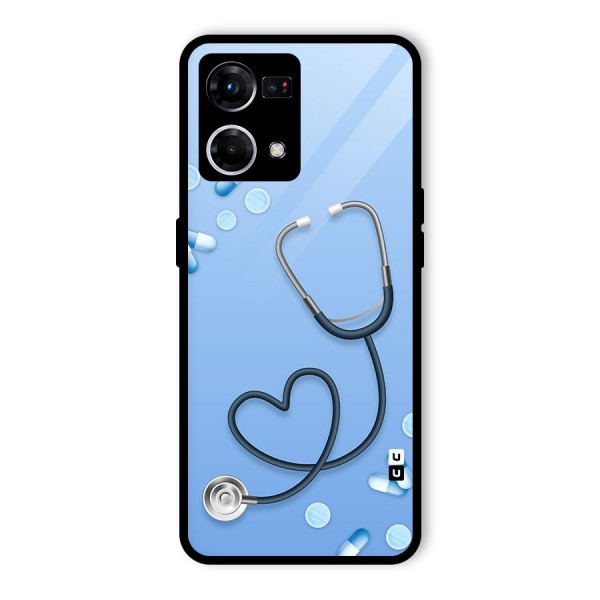 Doctors Stethoscope Glass Back Case for Oppo F21 Pro 4G
