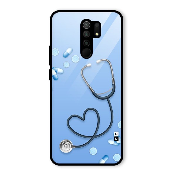 Doctors Stethoscope Glass Back Case for Redmi 9 Prime