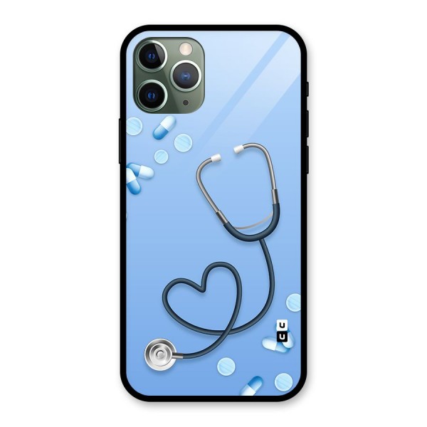 Doctors Stethoscope Glass Back Case for iPhone 11 Pro