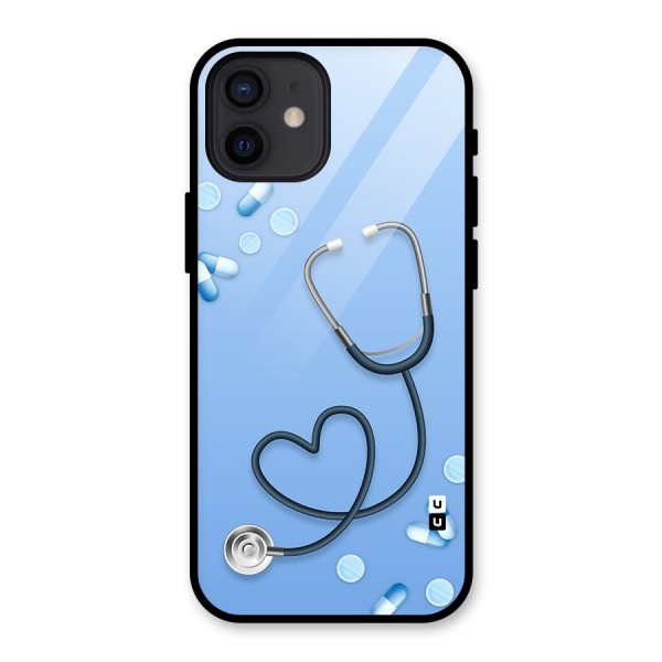 Doctors Stethoscope Glass Back Case for iPhone 12