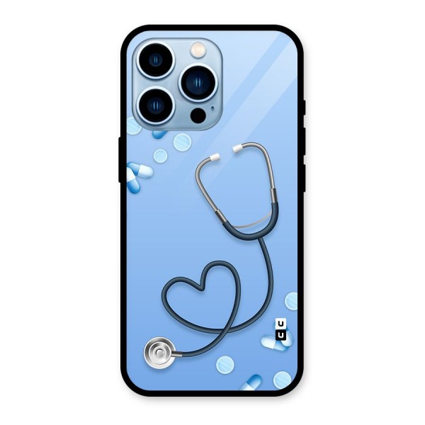 Doctors Stethoscope Glass Back Case for iPhone 13 Pro