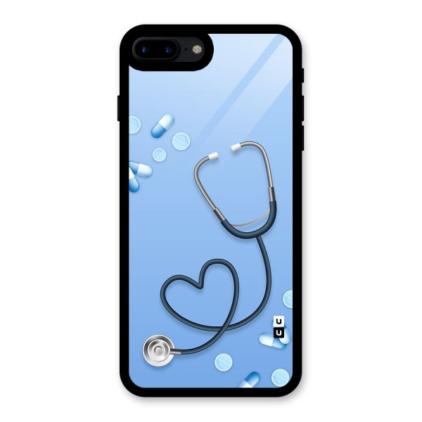 Doctors Stethoscope Glass Back Case for iPhone 8 Plus