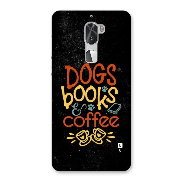 Dogs Books Coffee Back Case for Coolpad Cool 1