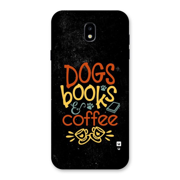 Dogs Books Coffee Back Case for Galaxy J7 Pro