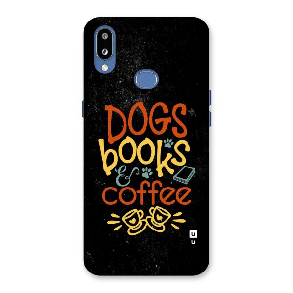 Dogs Books Coffee Back Case for Galaxy M01s