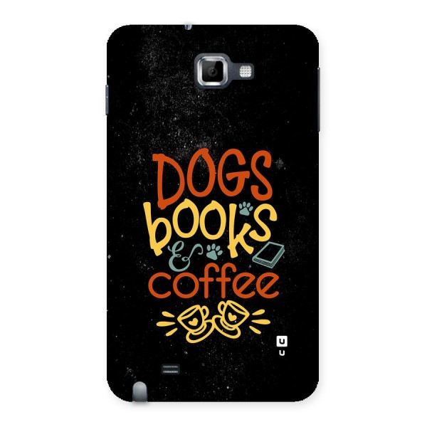 Dogs Books Coffee Back Case for Galaxy Note