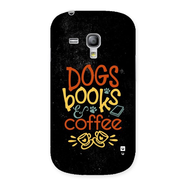 Dogs Books Coffee Back Case for Galaxy S3 Mini