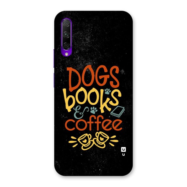 Dogs Books Coffee Back Case for Honor 9X Pro