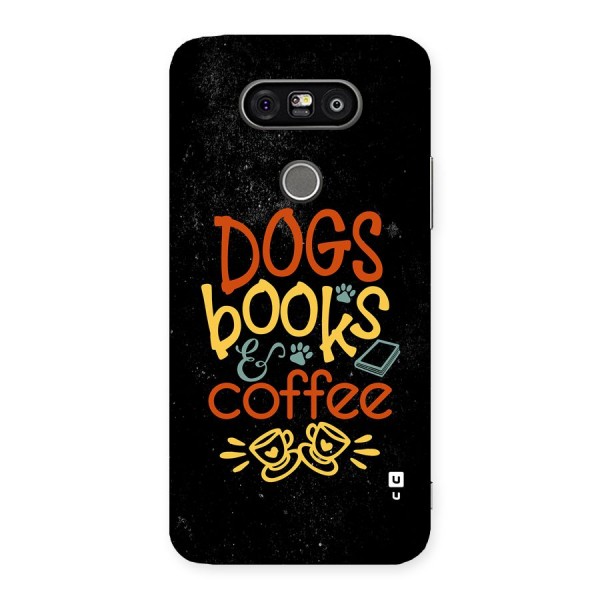 Dogs Books Coffee Back Case for LG G5