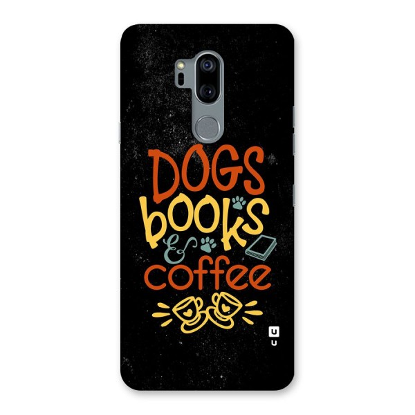 Dogs Books Coffee Back Case for LG G7