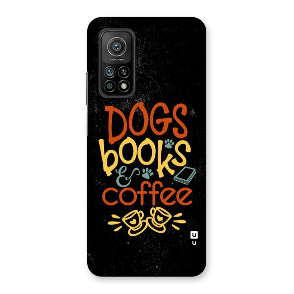Dogs Books Coffee Back Case for Mi 10T 5G