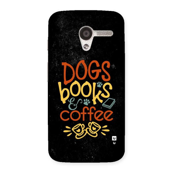 Dogs Books Coffee Back Case for Moto X