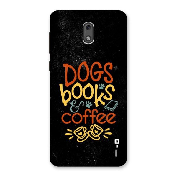 Dogs Books Coffee Back Case for Nokia 2