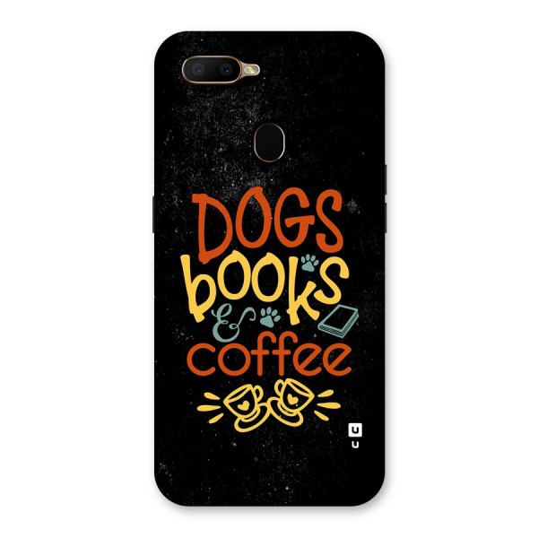 Dogs Books Coffee Back Case for Oppo A5s