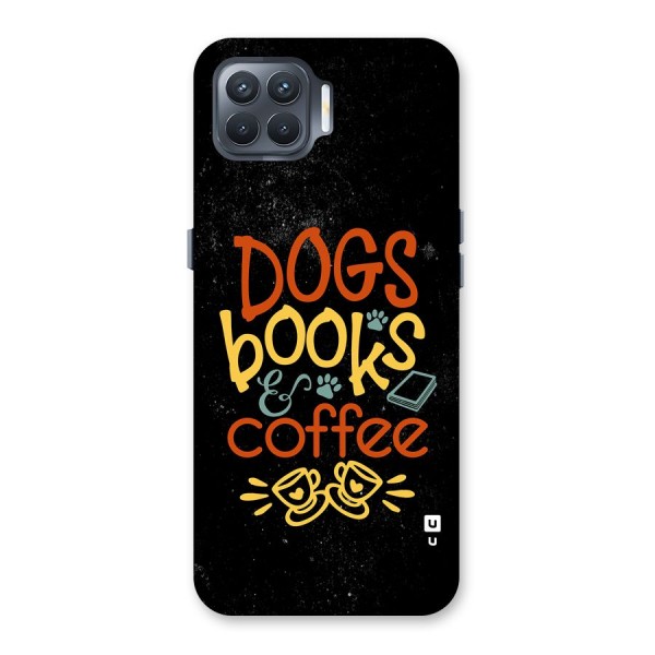 Dogs Books Coffee Back Case for Oppo F17 Pro