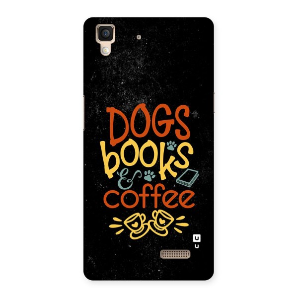 Dogs Books Coffee Back Case for Oppo R7